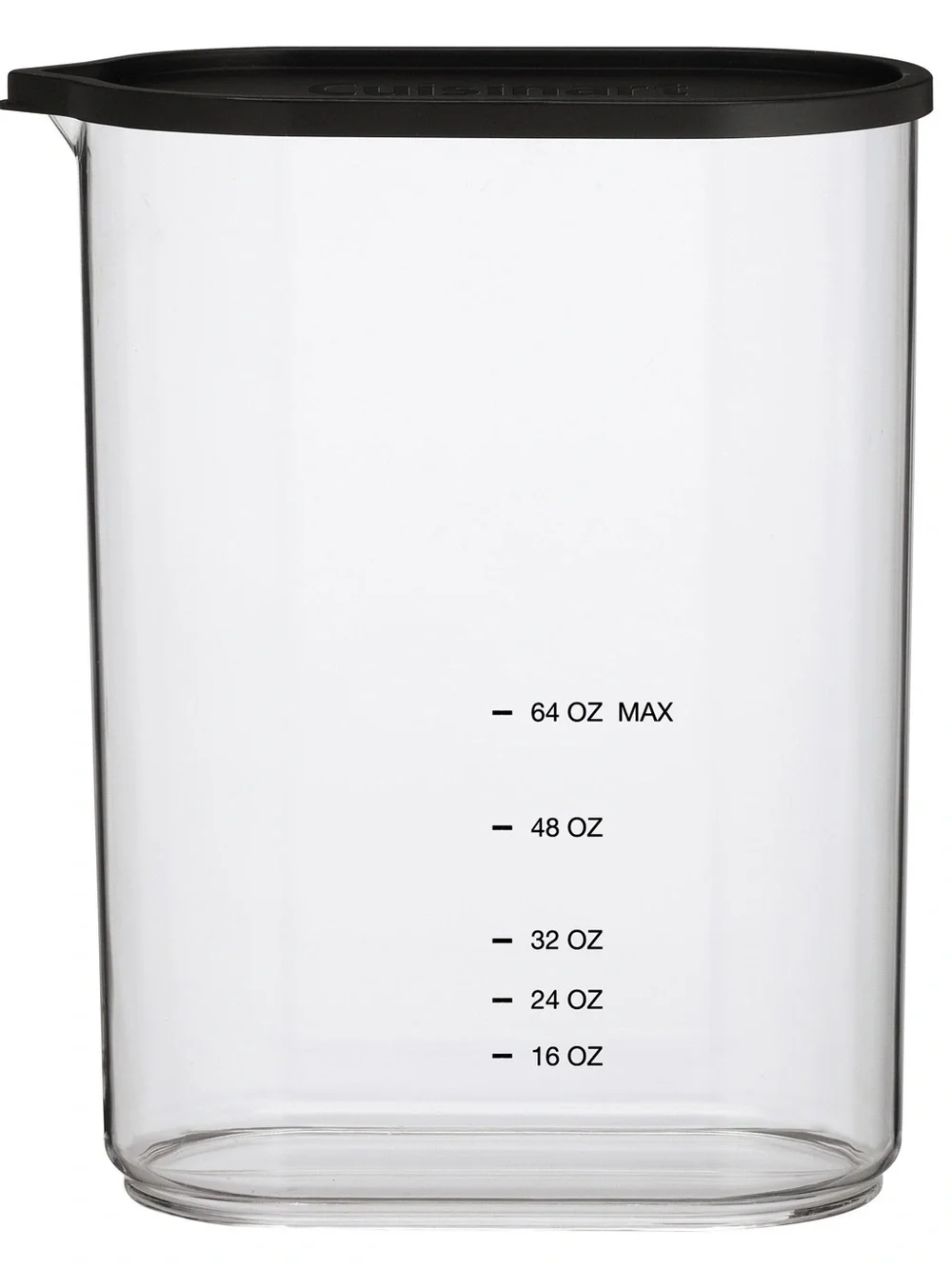NEW Cuisinart Clear Plastic Food Storage Container with Grey Lid